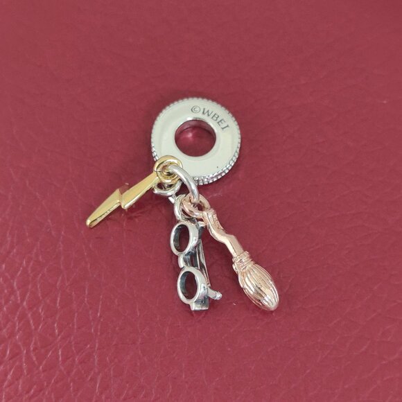 Jewelry - Harry Potter, Glasses, Nimbus 2000 & Lightning Bolt Dangle Charm w/box
